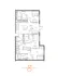 The 3 bedroom 3 bathroom floorplan is 1350 sq. ft.