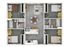 Modern floor plan featuring four bedrooms, open kitchen with island, and inviting living area.