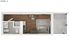 Compact studio apartment layout featuring an open-plan living area with modern amenities and a private balcony.