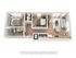 The 2 bedroom 1 bathroom classic floor plan is 750 square feet