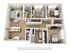The 3 bedroom 2 bathroom deluxe floor plan ranges from 1209 - 1,248 sq. ft.