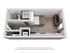 The Studio Plus floorplan is 657 sq. ft.
