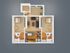2 bed, 2 bath floorplan is 965 sq. ft.