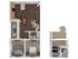3 bed, 2 bath floorplan is 1200 sq. ft.