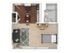The studio plus floorplan is 420 sq. ft.