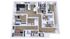 The 4 bedroom, 4 bathroom corner A floorplan ranges from 1307 - 1371 sq. ft.