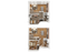 The 2 bedroom 2 bathroom dinkydome floorplan ranges from 736-908 sq. ft.