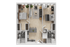 The 2 bedroom 2 bathroom plus floorplan ranges from 869-947 sq. ft.