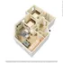 2 bed, 1 bath floorplan is 670 sq. ft.