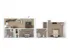 The 2 bed, 2 bath loft floorplan is 676 sq. ft.