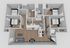 The 4 bed, 3.5 bath classic floorplan is 1054 sq. ft.