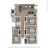 The 4 bedroom 2 bathroom floorplan ranges from 969-978 sq. ft.