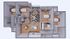 The 4 bedroom 4 bathroom plus floorplan is 1550 sq. ft.