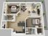 2 bed, 2 bath floorplan is 915 sq. ft.