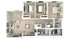 Contemporary 3-bedroom floor plan featuring a spacious living area, modern kitchen, and luxurious bathrooms.