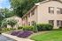 Charming brick apartment complex with lush landscaping and vibrant greenery, offering tranquility and modern living.