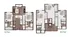 Modern two-story floor plan featuring three spacious bedrooms, open living area, and private patio.
