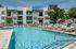 Pool with poolside seating