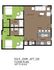 502 John 2 Bed Standard Floorplan