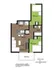 1103 Euclid 2 Bed Floorplan A
