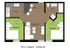 700 Gregory 2 Bed 1 Bath Standard Floorplan