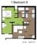 707 Sixth 1 Bed Floorplan E