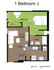 707 Sixth 1 Bed Floorplan J
