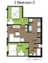 707 Sixth 2 Bed Floorplan C