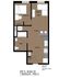 507 Green 1 Bedroom Floorplan C