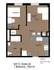 507 Green 1 Bedroom Floorplan N