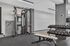 Modern fitness center with advanced gym equipment and sleek design for an invigorating workout experience.