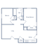 Inviting floor plan featuring a spacious living area, 2 bedrooms including a primary suite, modern kitchen, and ample storage with multiple closets.