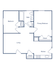 Inviting floor plan with 2 bedrooms, spacious living area, functional kitchen, and modern bath featuring ample storage.