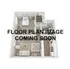 Modern 3D floor plan featuring a cozy bedroom, elegant bathroom, open-concept living and dining area, and a sleek kitchen.