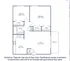 Modern apartment floor plan featuring two spacious bedrooms, an open kitchen, a cozy living area, and a balcony.