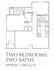 2 bedroom 2 bath
