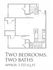 2 bed 2 bath