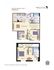 Charming two-bedroom apartment floor plan, featuring an open living/dining area, modern kitchen, and two bathrooms over two levels.