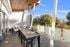Rooftop patio area with outdoor dining