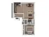 1 bedroom 1 bathroom Plan 1B