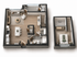 Elegant multi-level floor plan showcasing an open-concept dining and living area, modern kitchen, cozy bedroom with ensuite, and a loft space with balcony view. Perfect for stylish urban living.