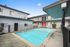Side view of swimming pool