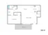 Modern 600 sq ft floor plan showcasing 1 bedroom, spacious living room, functional kitchen, and charming balcony.