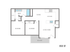 Modern 2-bedroom apartment floor plan featuring a spacious living room, open kitchen, and cozy dining area with balcony access, covering 850 square feet.