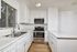 Kitchen with stainless steel appliances