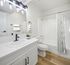 Virtually staged bathroom at the Fletcher