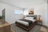 Virtually staged bedroom at the Fletcher