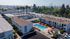 drone shot of property