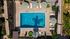 bird's eye view of the pool