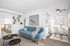 virtually staged living room and dining area